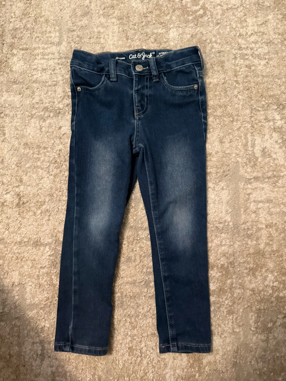 Cat & Jack Dark Blue Kids Skinny Jeggings size 3T